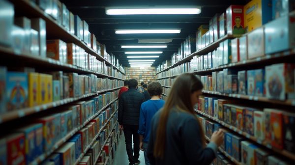 Des centaines de jeux de société disponibles en boutique